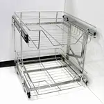 2 Tier Pull-Out Basket Storage Organizer
